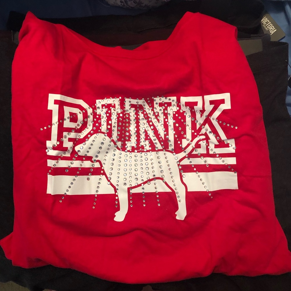 Pink Bling Perfect Crew Tee